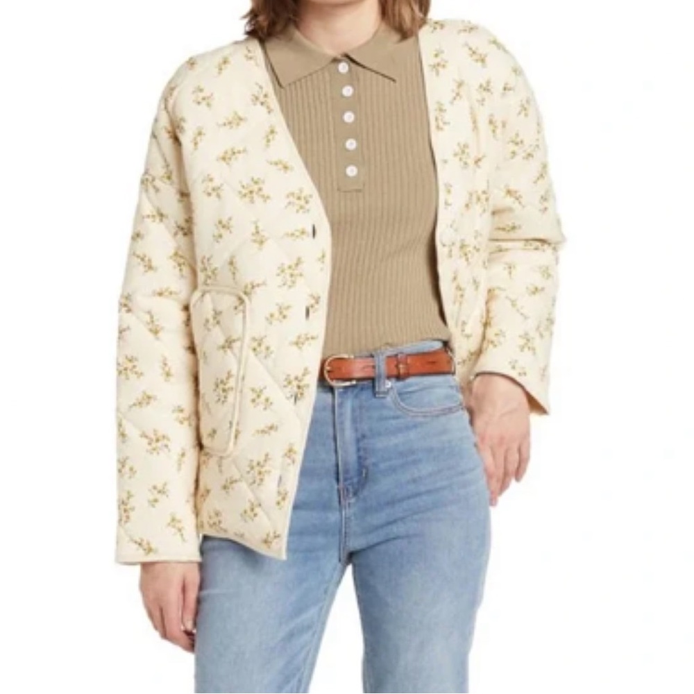 Elodie Quilted Floral Jacket